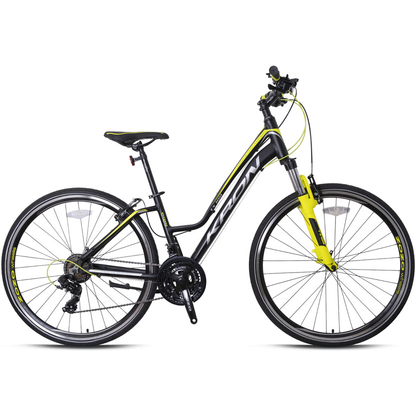 Damesfiets TX 100 28 inch zwart-geel Damesfiets TX 100 28 inch zwart-geel